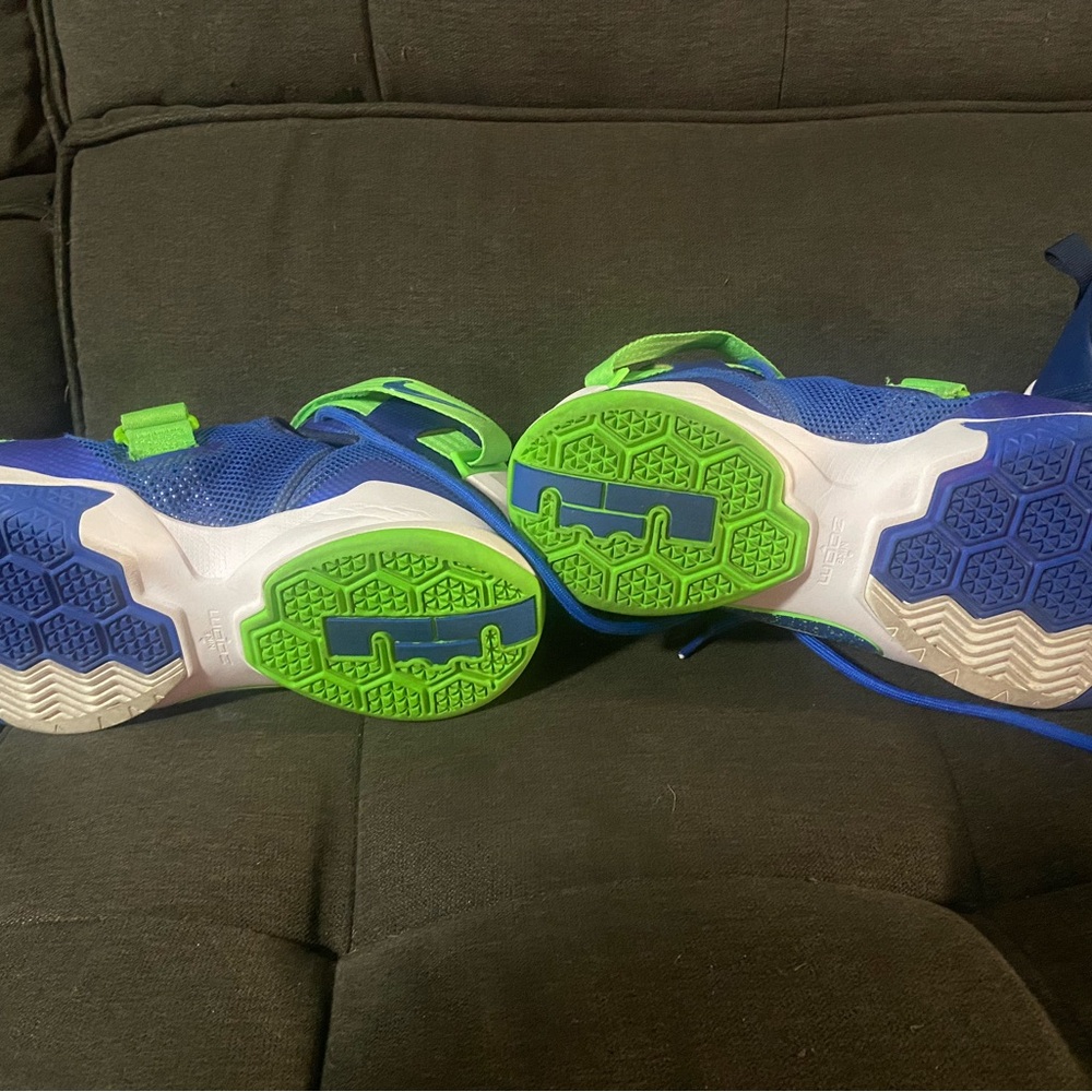 Nike Blue and Green Athletic Shoes